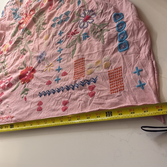 Like new! Johnny Was Katie Relaxed Drape 100 % Cotton raw hem Tee J13524 -2 - Picture 12 of 17